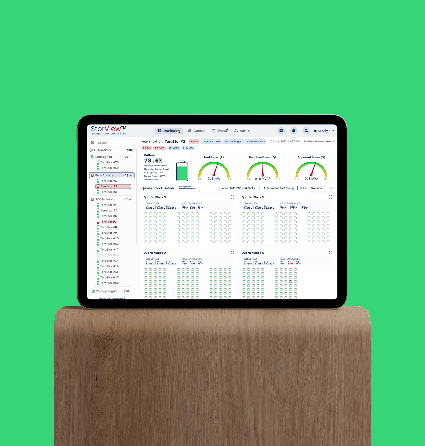 Battery Management — fleet overview