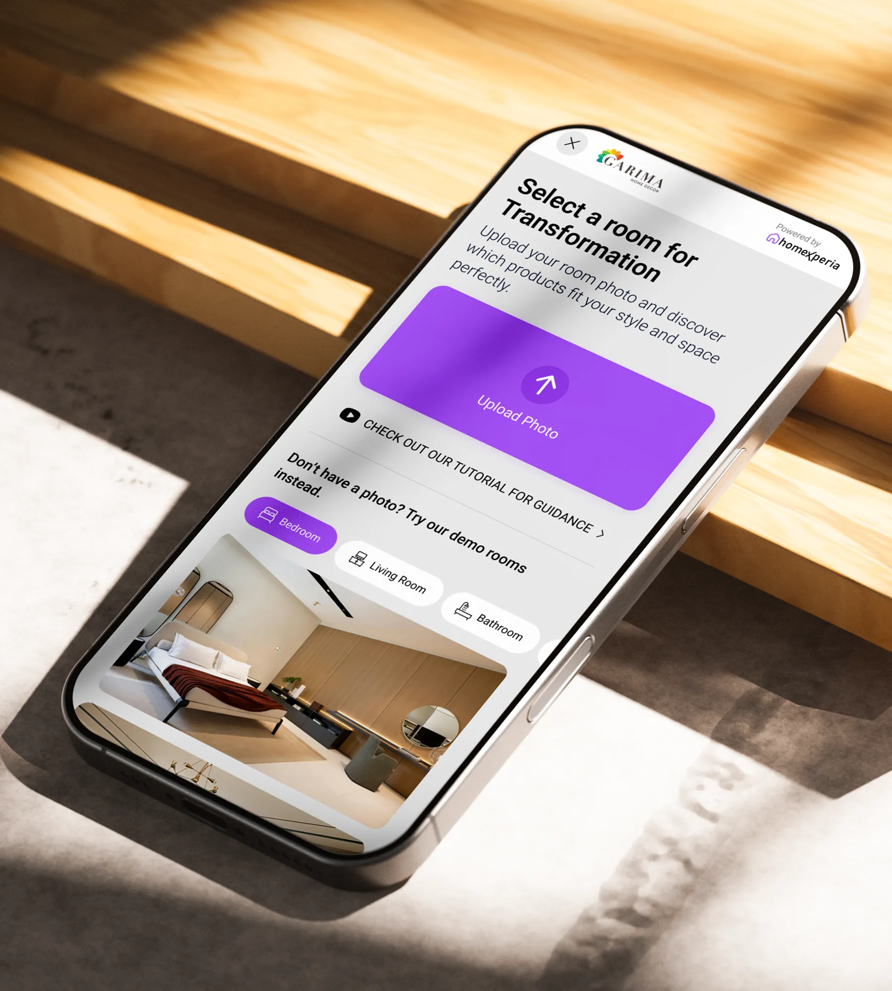 Homexperia — mobile app
