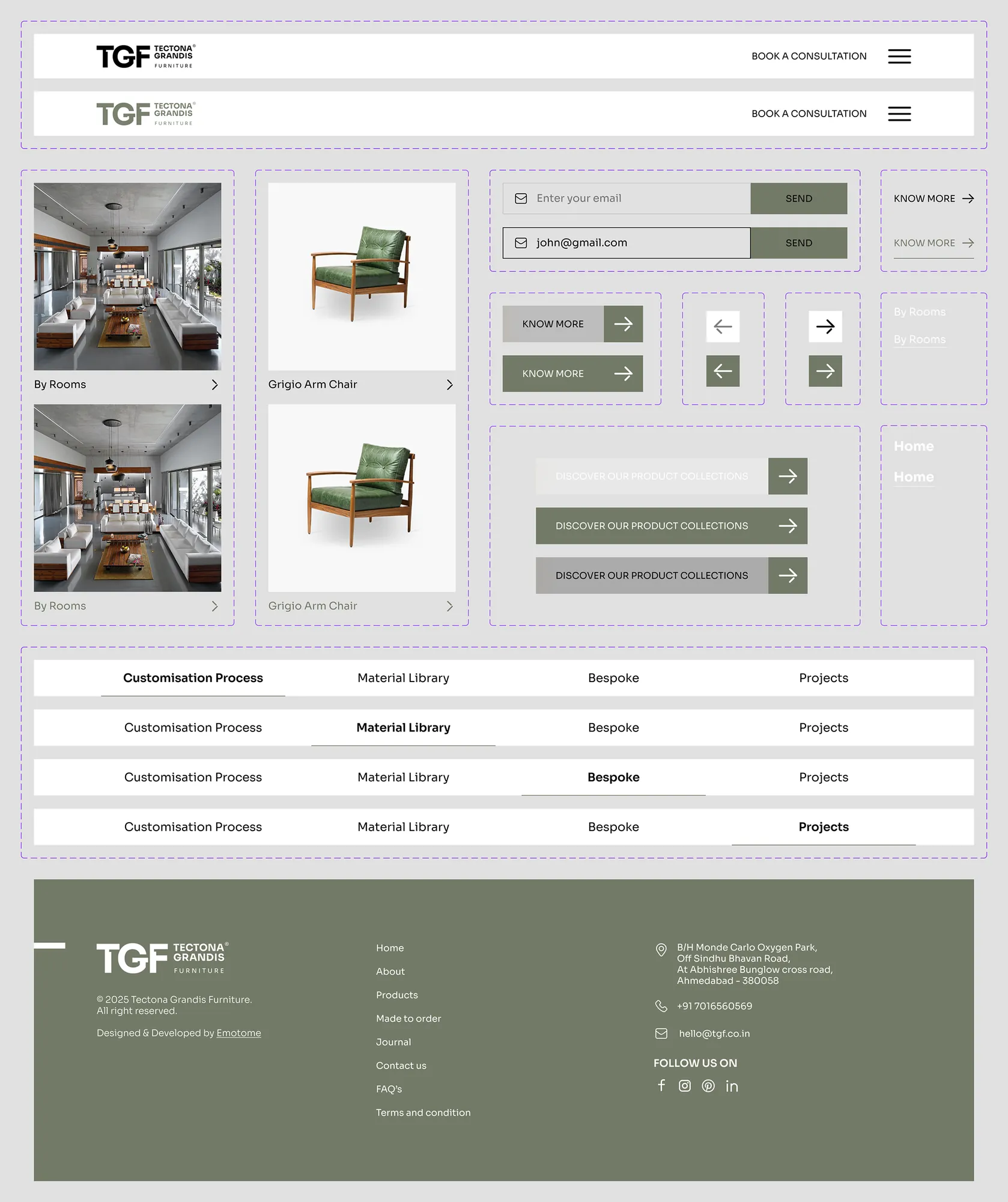 Tectona Grandis — component library