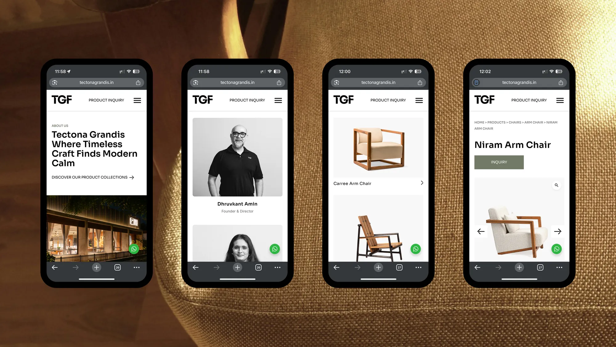Tectona Grandis — mobile screens
