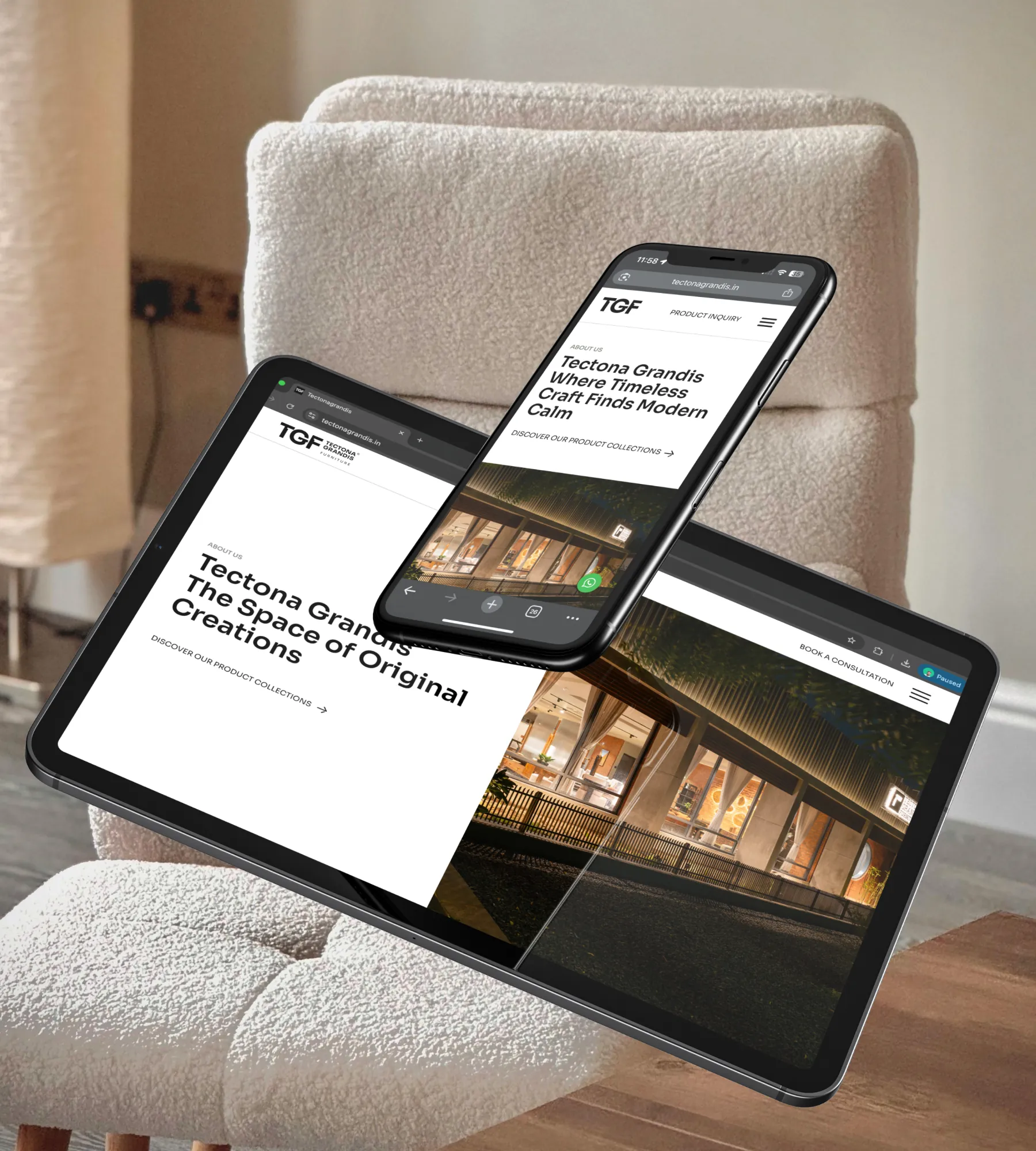 Tectona Grandis — responsive showcase