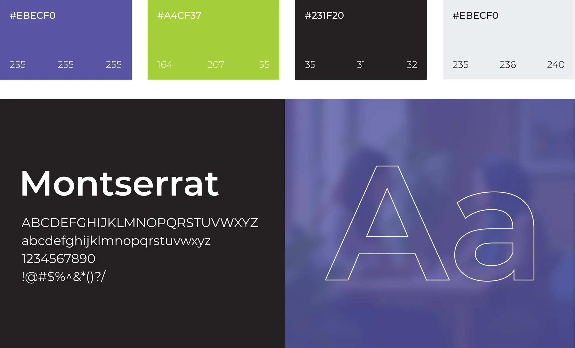 UHC — colour palette and typography system
