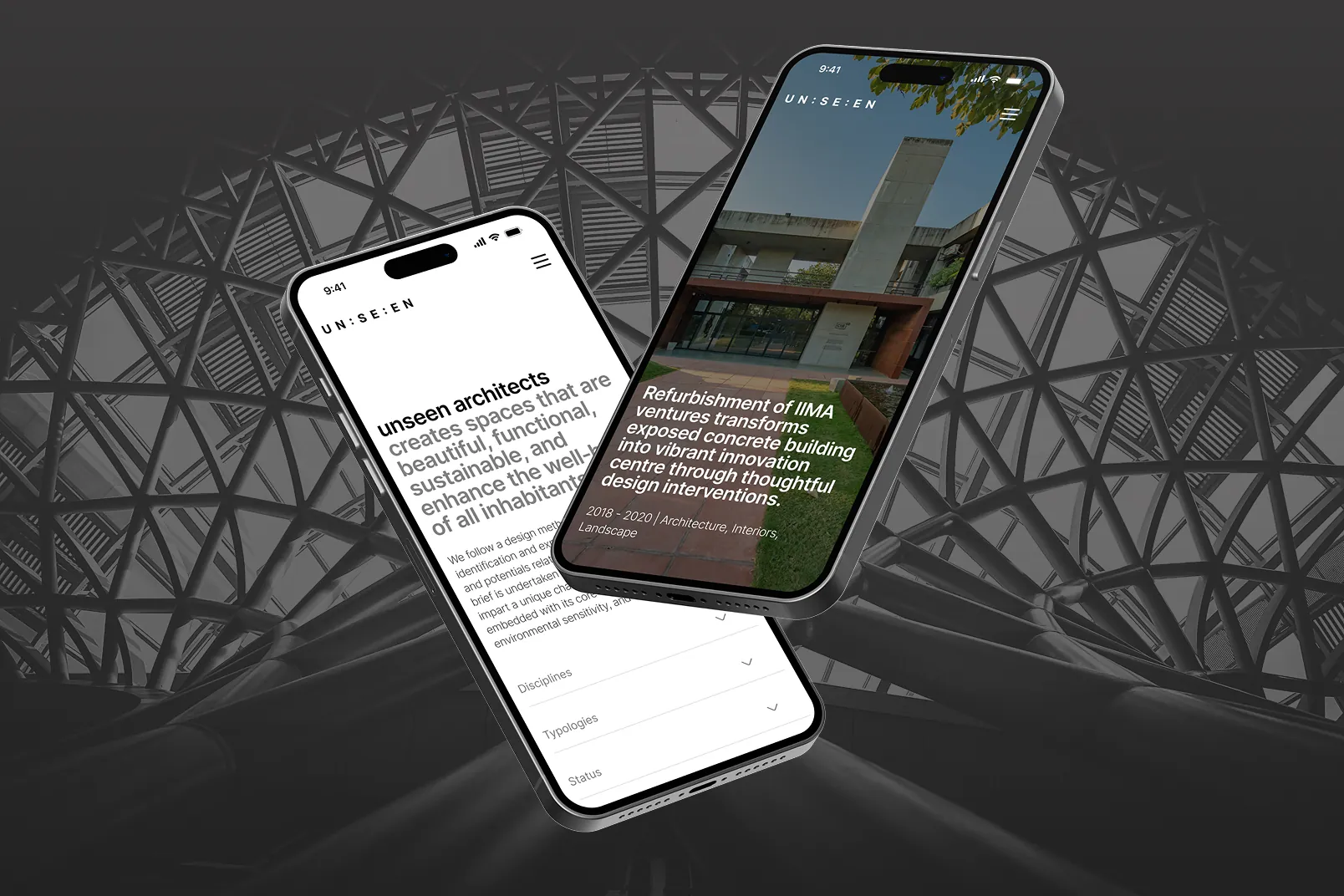 Unseen Architects — mobile design