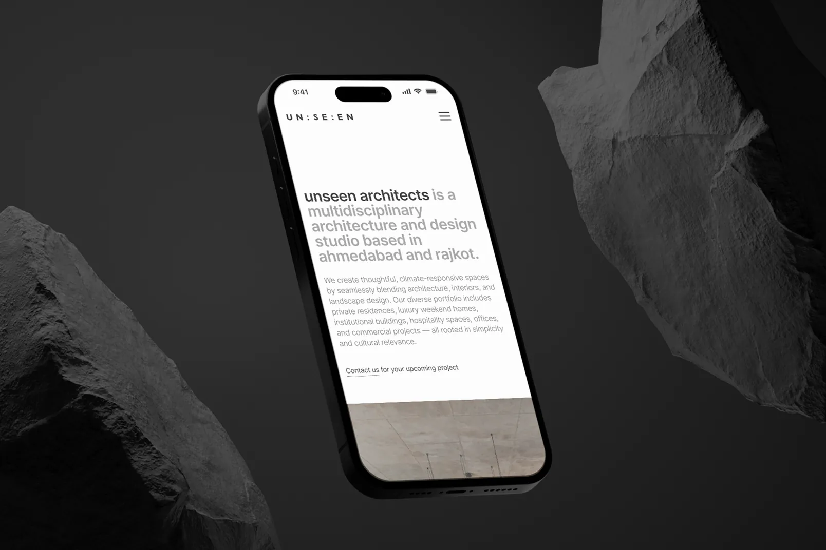 Unseen Architects — mobile hero